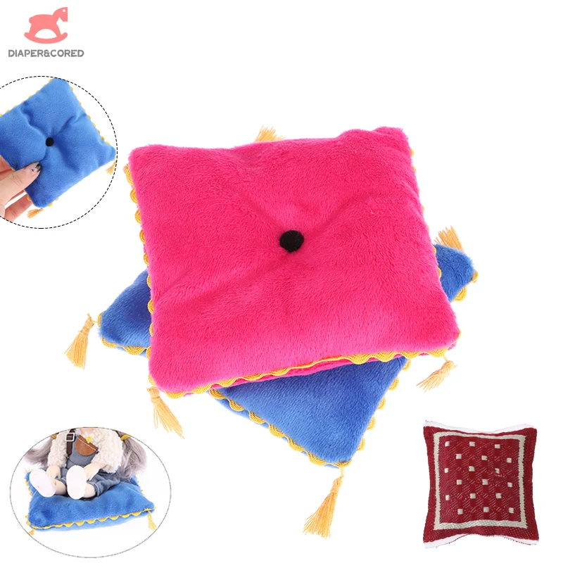 1 шт. 1/6 1/12 миниатюрный квадратный кукольный домик милая Подушка модель для