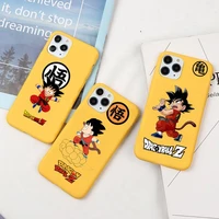 bandai dragon ball super z son goku phone case for iphone 13 12 11 pro max mini xs 8 7 6 6s plus x se 2020 xr candy yellow cover