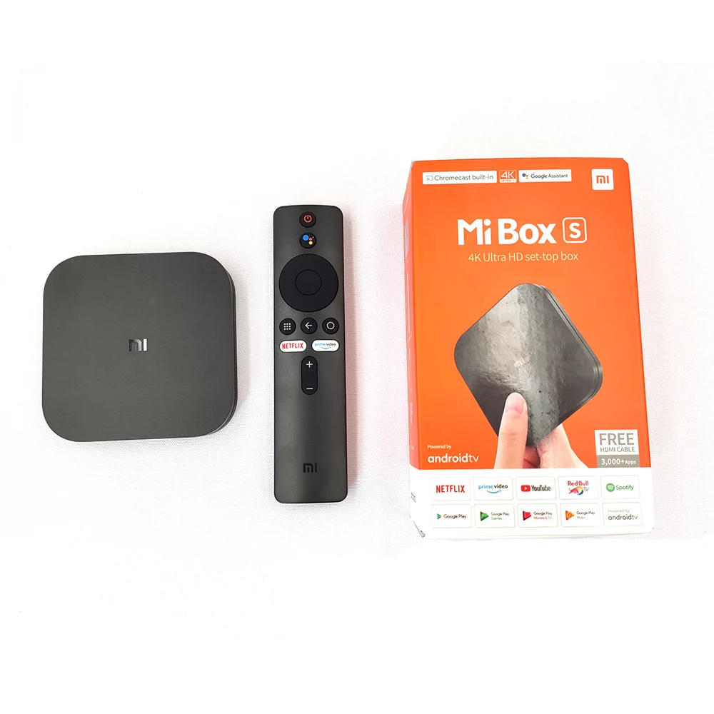 ТВ-приставка Xiaomi Mi TV Box S глобальная версия 4K HDR Google Home 4 медиаплеер Android 8 1 Ultra HD 2G 8G