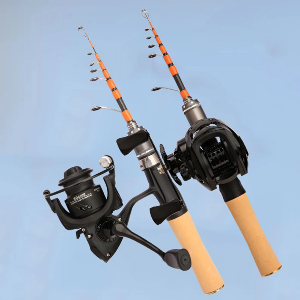 Мини-телескопическая приманка Makou набор одинарная удочка с подъемным ротом