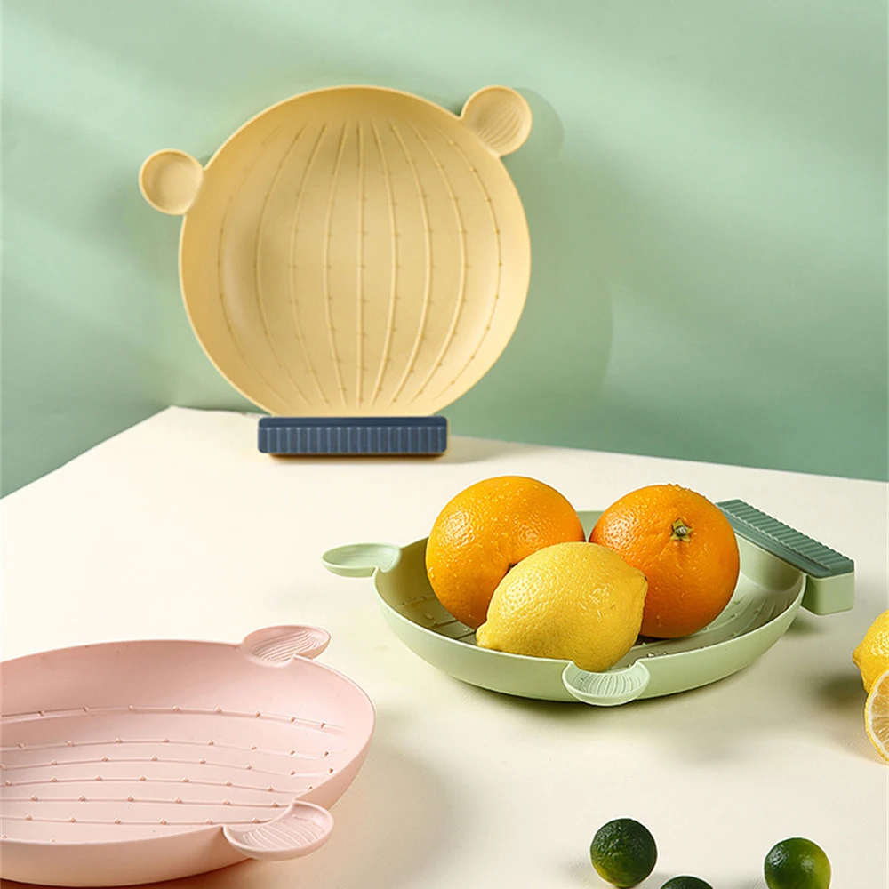 

1PC Cactus Shape Fruit Plate Home Creative Candy Plate Living Room Office Candy Snacks Melon Tray Tableware Kitchen Gadgets