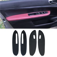 for peugeot 307 2004 2005 2006 2007 2008 2009 2010 2011 2012 2013 4pcs car door armrest panel microfiber leather cover trim