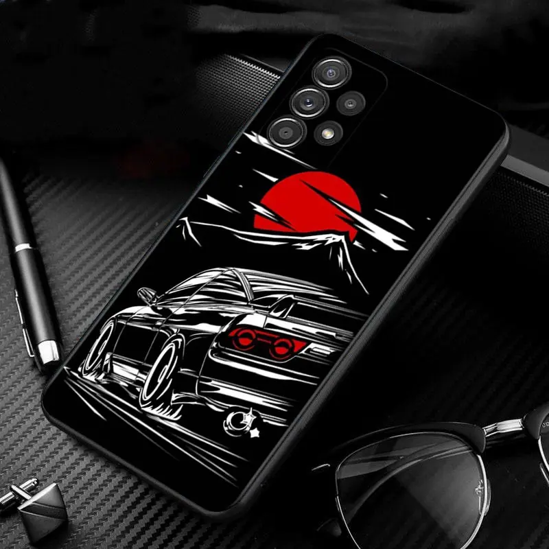 

Cover For Samsung Galaxy A51 A71 A41 A31 A11 A01 A72 A52 A42 A32 A22 A21s A02s A12 A02 Silicone Case Shell sports car jdm drift
