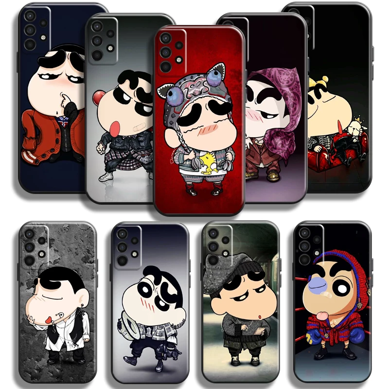 

Cute Crayon Shin-chan Phone Case For Samsung Galaxy A11 A12 A21 A21S A22 A30 A31 A32 A50 A51 A52 A70 A71 A72 5G Funda Back