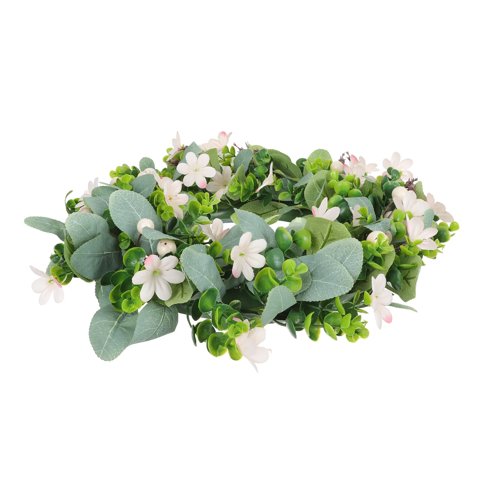

Hanging Green Leaf Wreath for Front Door Delicate Plastic Hanging Wreath