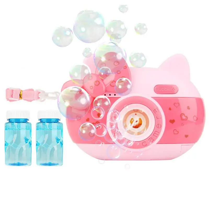 

Automatic Bubble Machine Cute Cartoon Bubble Blower Machine Birthday And Christmas Party Gift Outdoor Toys For Boys And Girls