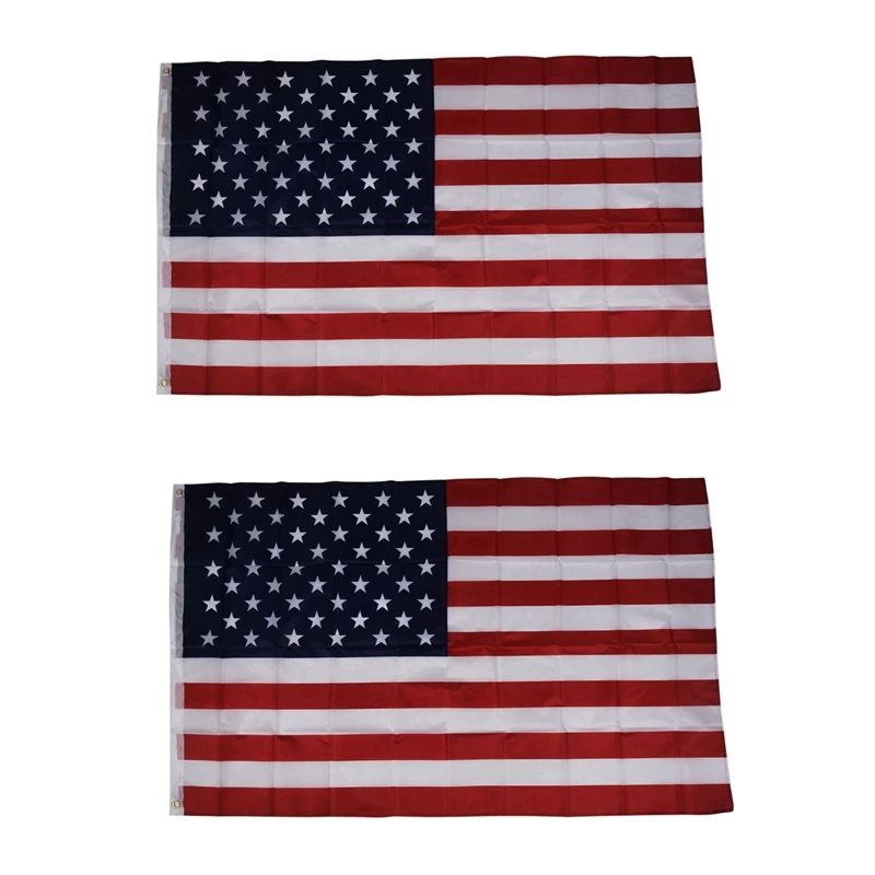 

2X Promotion American Flag USA - 150 × 90cm (100% Image-Compliant)