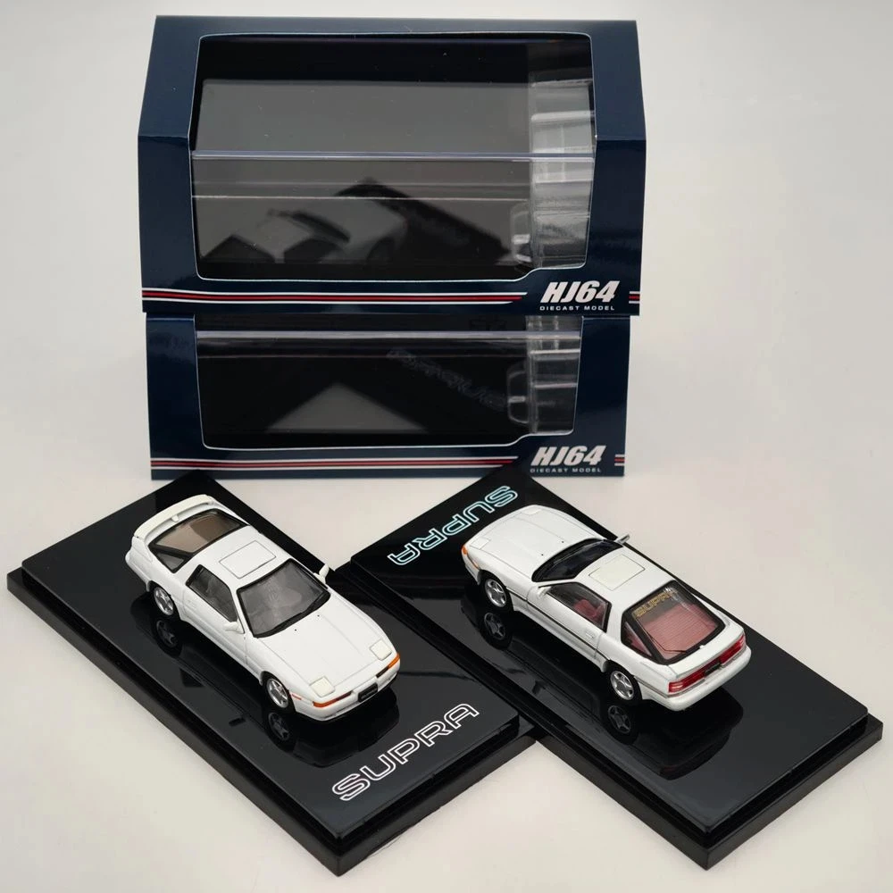 Фото Коллекционная модель автомобиля Hobby HJ64 1/64 Supra (A70) 2.5GT TWIN TURBO Limited с внешним раздвижным люком, серия HJ642026L, литая модель из коллекции. №1