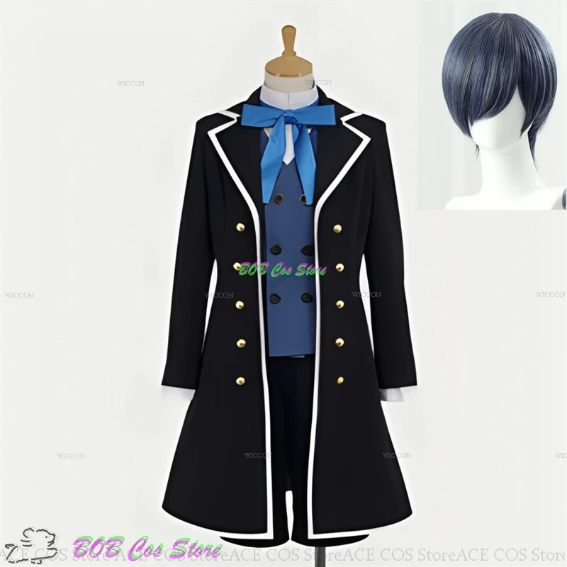 Kuroshitsuji Black Butler S2 Ciel Phantomhive карнавальный костюм парик униформа черный шляпа аниме