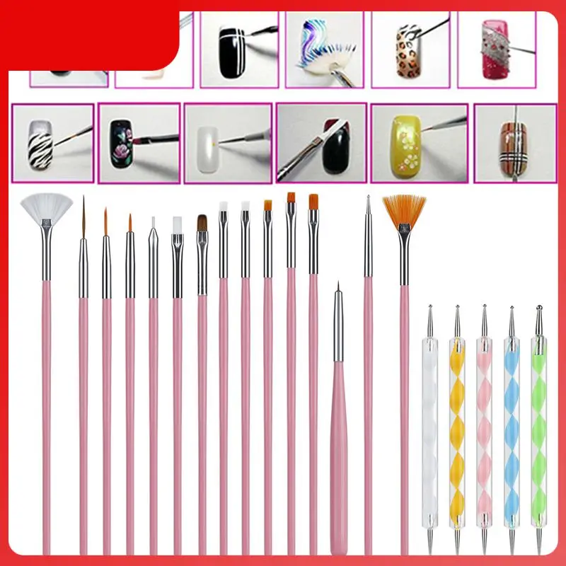

20 шт./набор, кисти для нанесения гель-лака