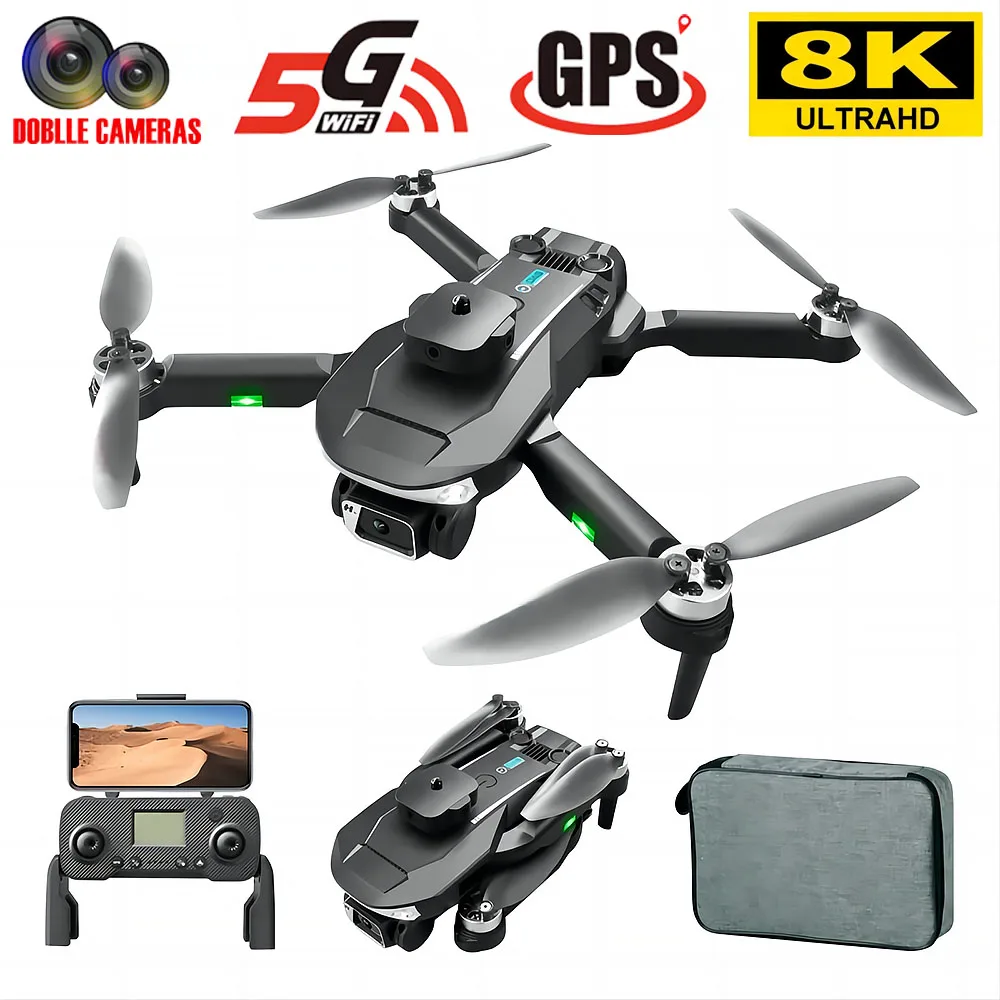 

Lu20 5g 8k Hd Drone Professional Dual Camera Wifi Gps Fpv Avoidance Fold Quadcopter Optical Flow Position Rc Distance 3000m