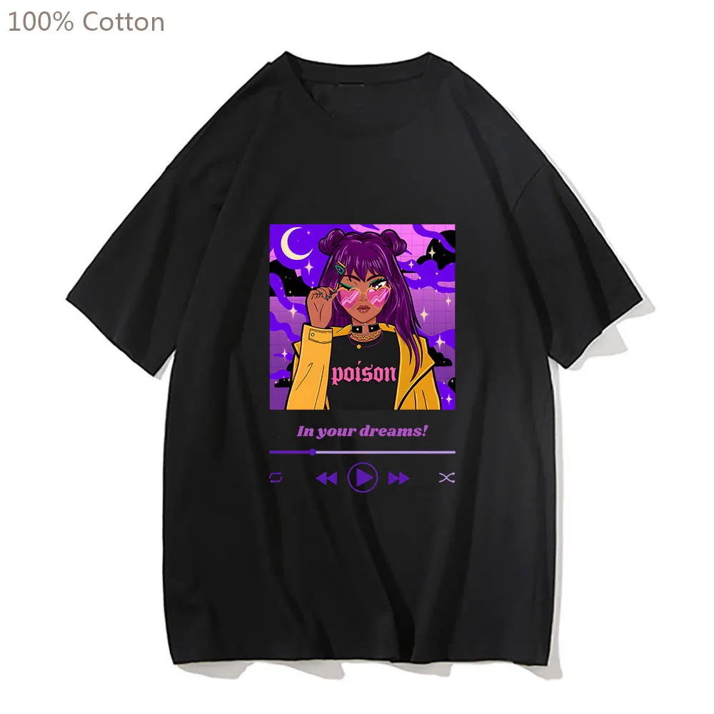 

Aesthetic Playlist Girl Hip Hop Funko Pop Anime T-shirts Harajuku Manga Tshirt 100% Cotton Tee-shirt Cartoon Men/women T-shirt