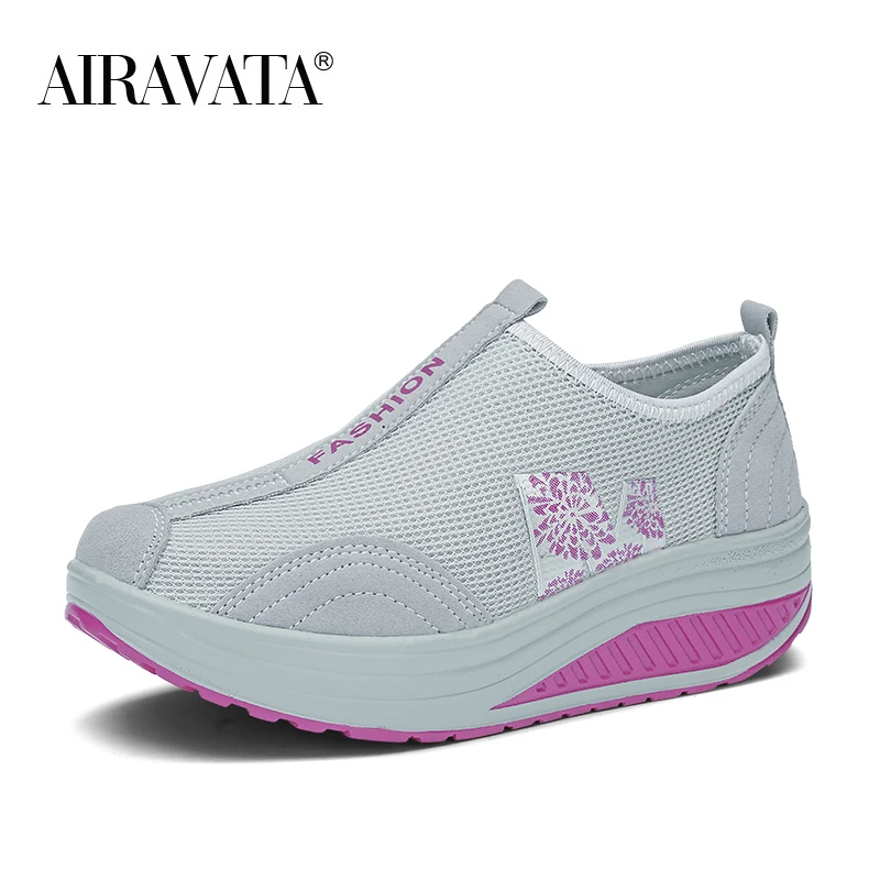 Women Shake Shoes Mesh Breathable Chunky Sneakers Casual Loafers Walking Sneaker Athletic Sports Shoe