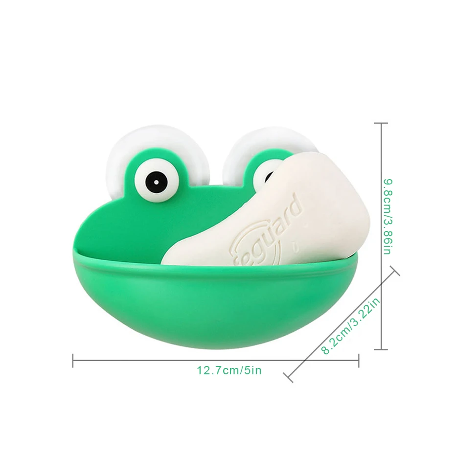 Креативный держатель мыла в форме лягушки для прочной душевой стены сливная вода