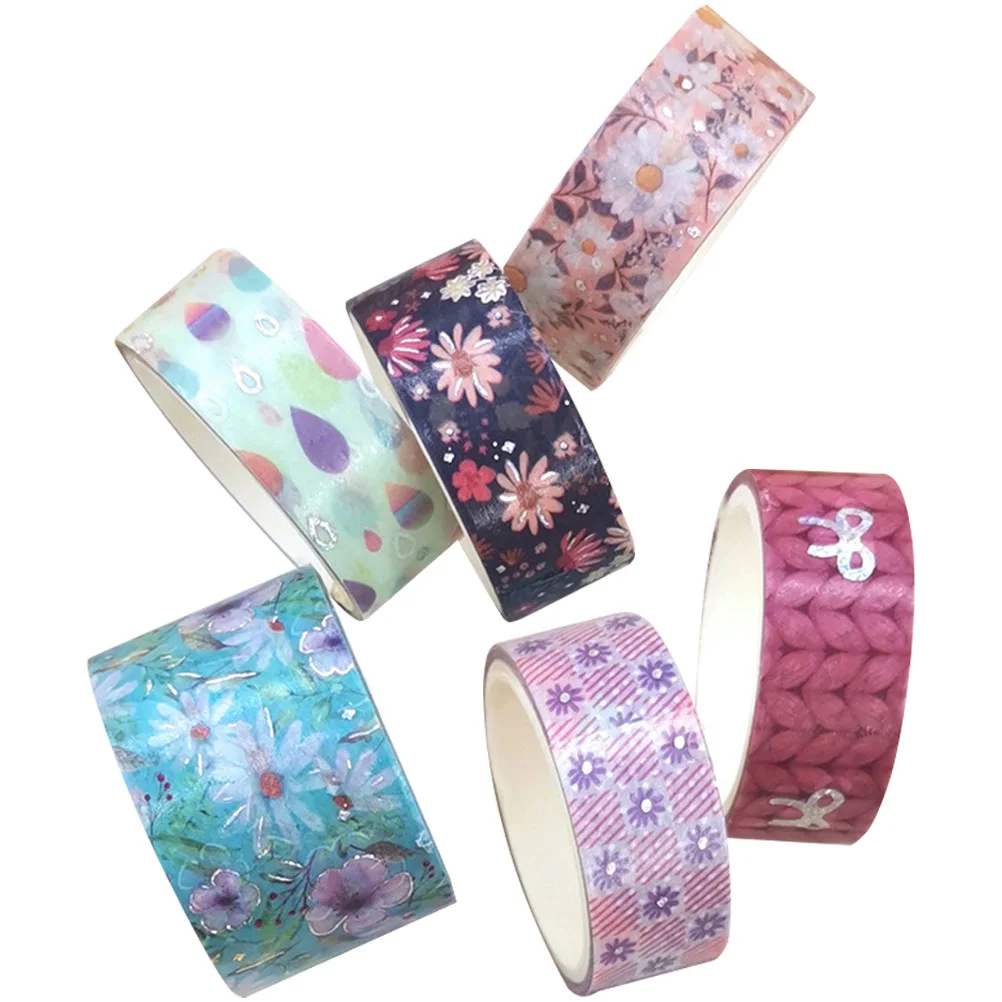 

Клейкая лента Washi, Цветочные Декоративные наклейки для журналов, скрапбукинга, Цветочные подарки, Стикеры для творчества, Библия, клейкие дн...