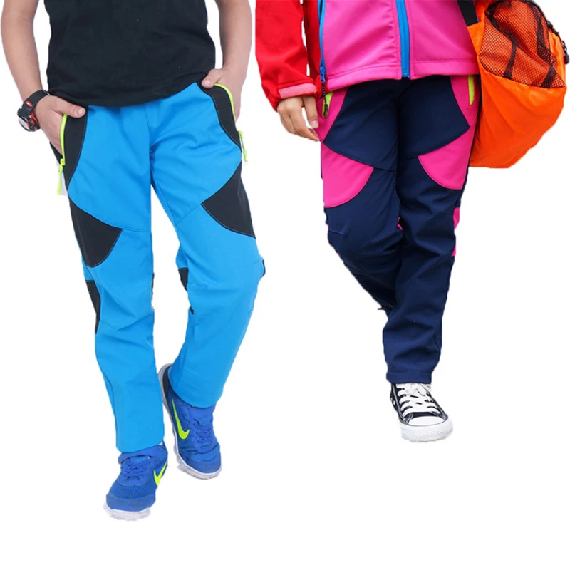 

Children Outdoor Pants Polar Fleece Trousers Russian Autumn Winter Snow Kids Girls Boys Waterproof Windproof Ski Pants TZ296