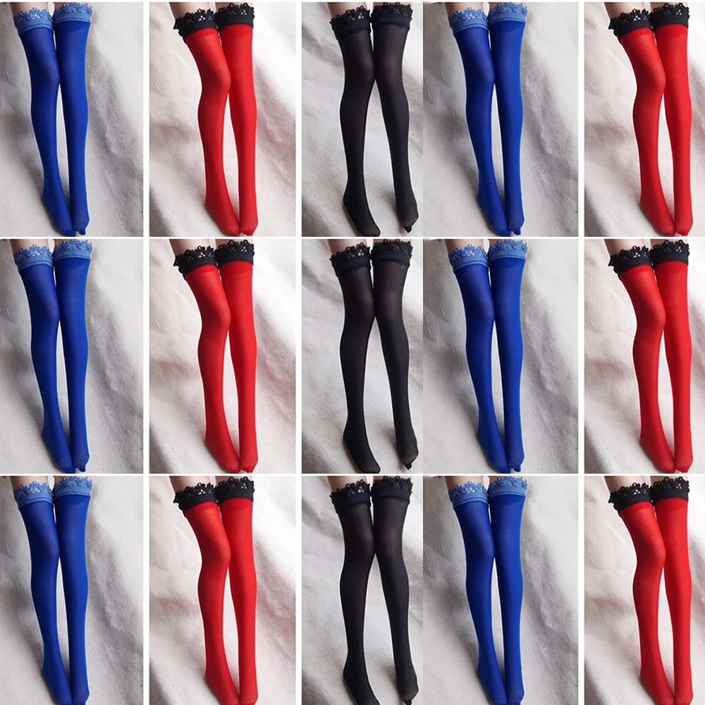 

_ 1/6 женские чулки в виде солдатиков, сексуальные длинные мини-кружевные сетчатые аксессуары, подходит для модели 12-дюймовой экшн-фигурки