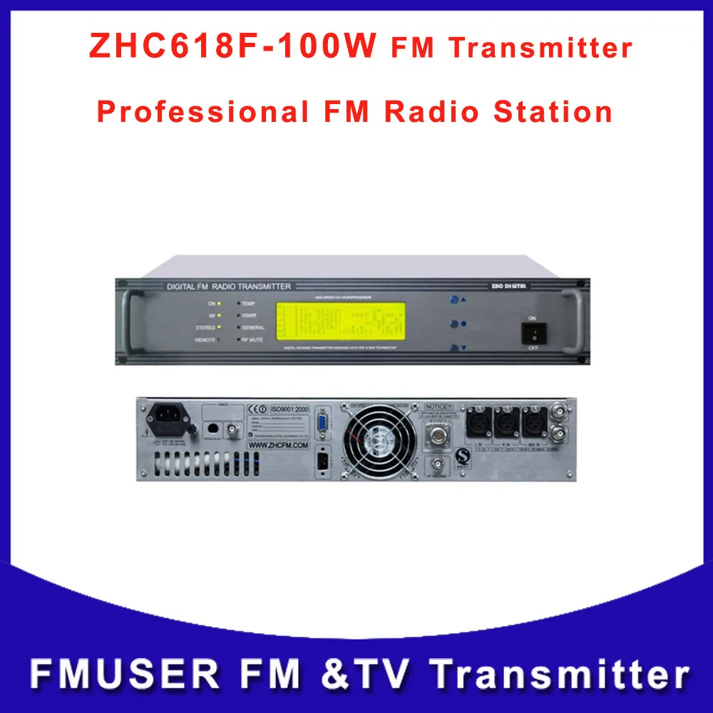 

ZHC618F 100W 100watts FM Radio Transmitter Wireless Broadcast For FM Radio Station