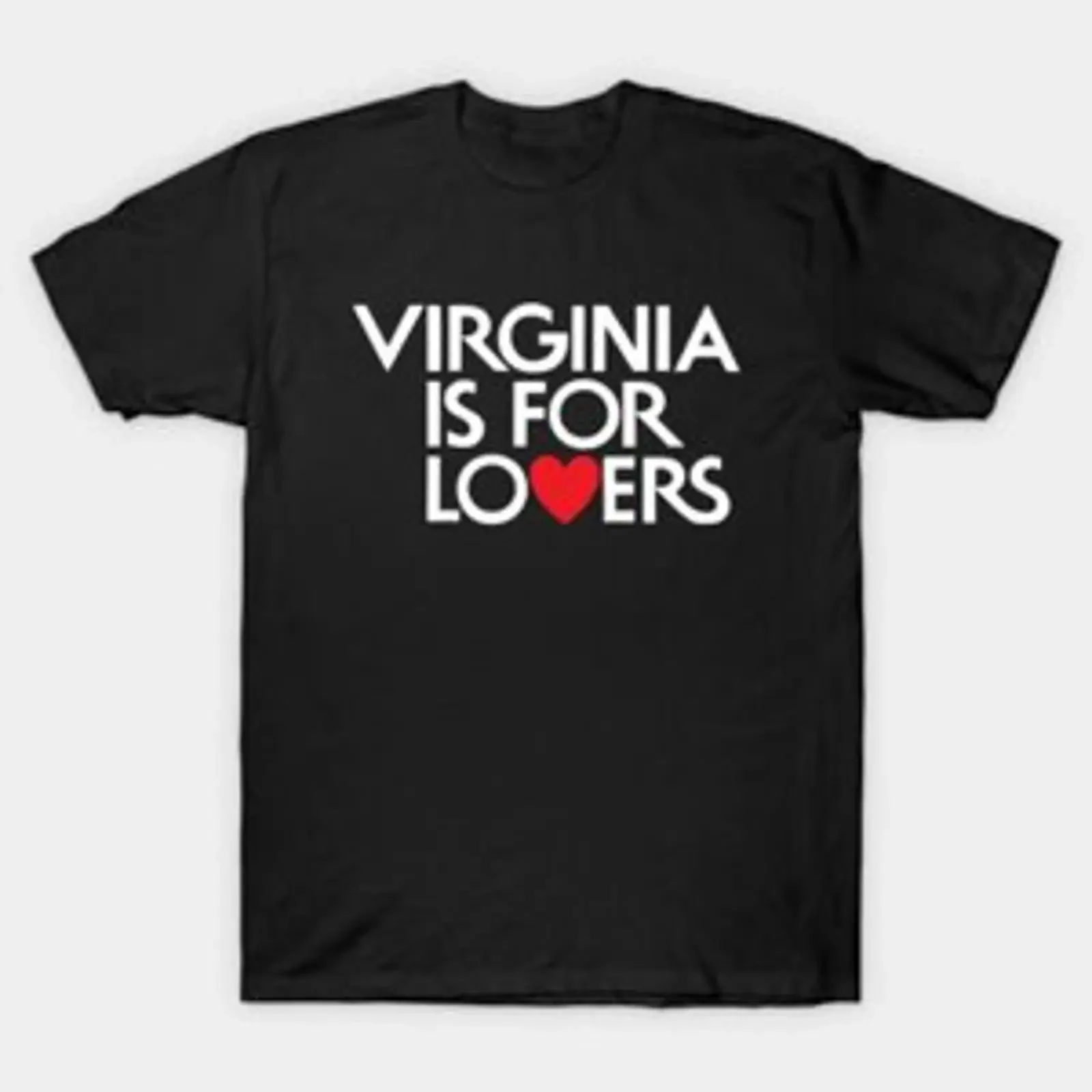 Фото Футболка Virginia is for Lovers, размеры S-5XL, быстрая доставка, винтажный стиль, эффект потертости, уличная мода, универсальная, удобная, повседневная. №1