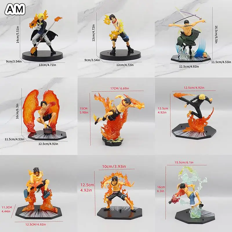 

11-17 см аниме One Piece экшн-фигурка Luffy Fire Fist Ace ророноа Зоро Санджи Sabo Боевая фигурка ПВХ Коллекционная модель игрушечная кукла