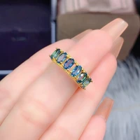 meibapj london bluetopaz many stones ring for women real 925 sterling silver fine wedding jewelry