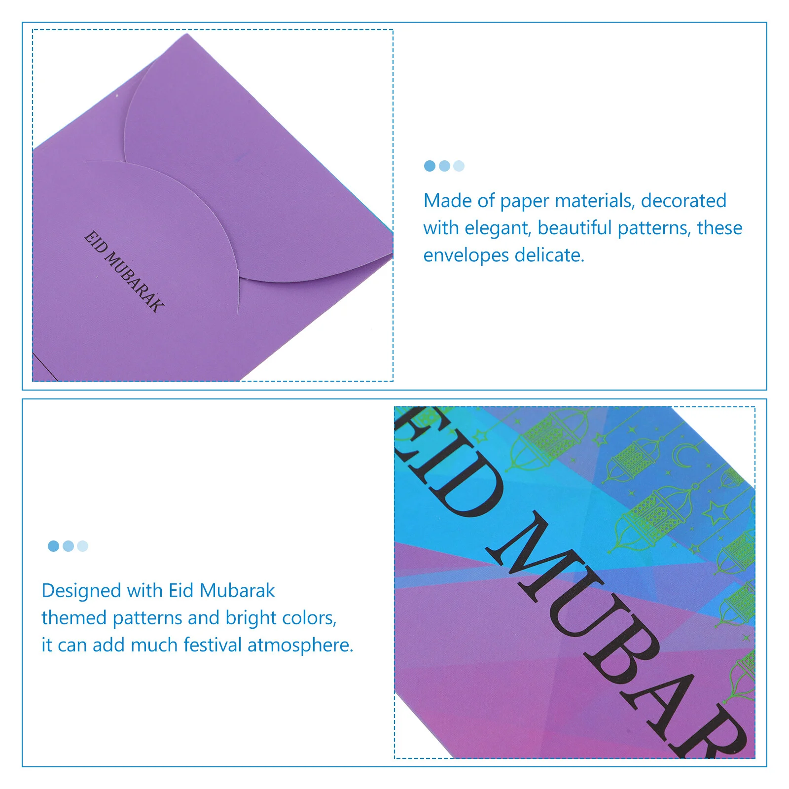 

Filler Eid Gift Envelope Mubarak Packing Envelopes Ramadan Cards Greeting Bag Cash Pocket Wallet