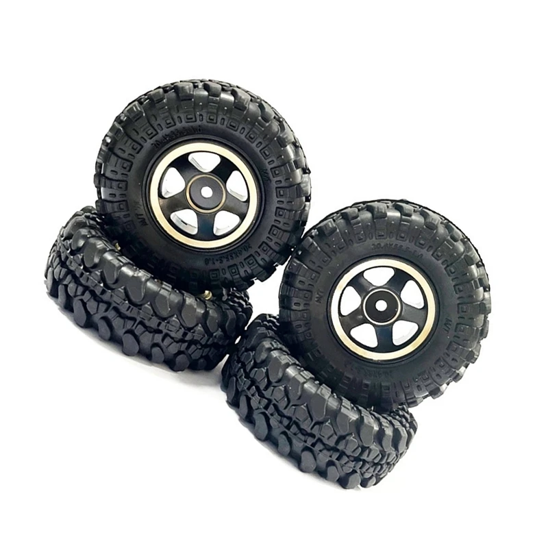 

4 шт., латунные колесные диски и шины для FMS Toyota Fj Cruiser Land Cruiser