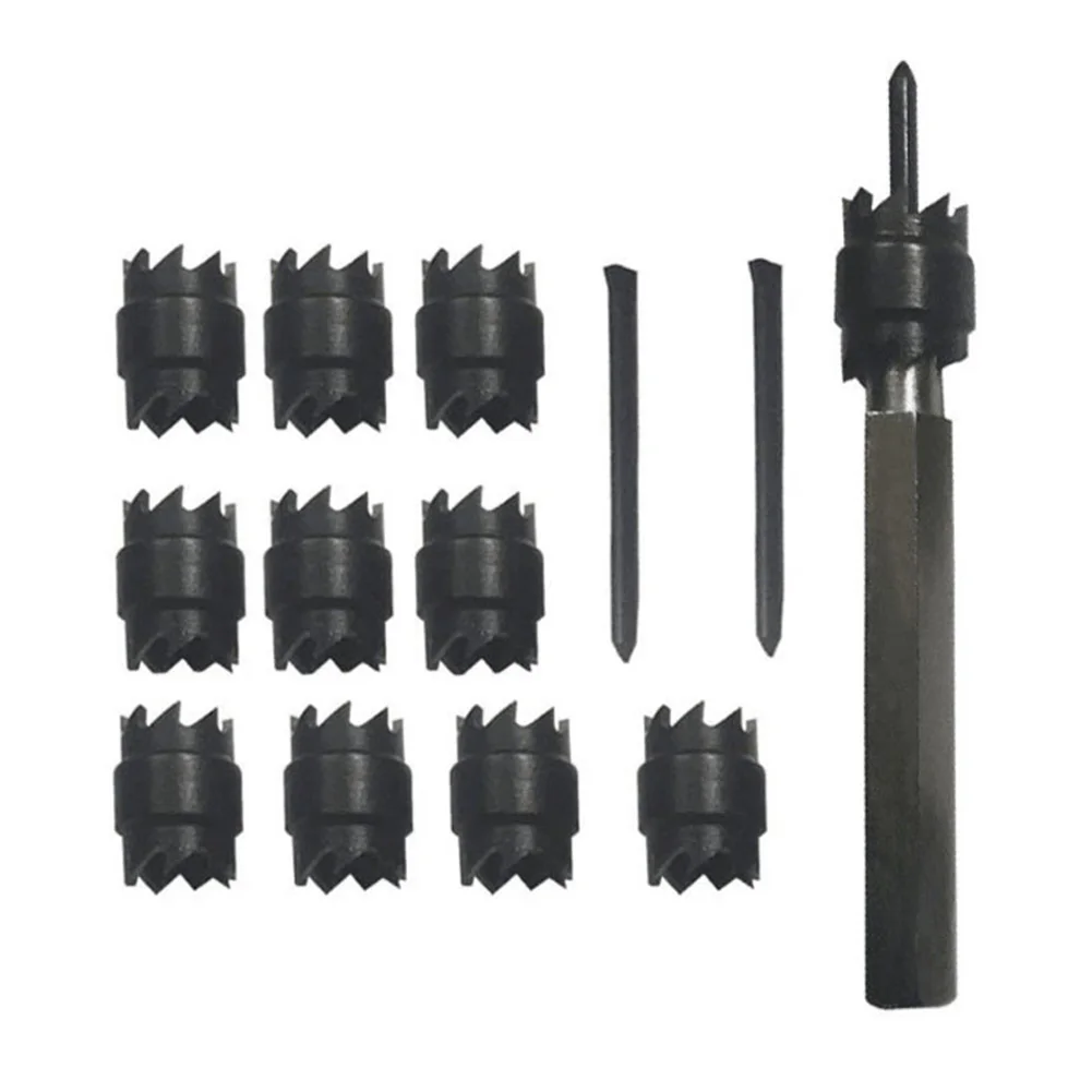 

13pcs Tool Separate Spot Weld Cutter Set Double Sided 3/8'' Storage Case Metal Drill Bit Remover Industrial Kit High Hardness