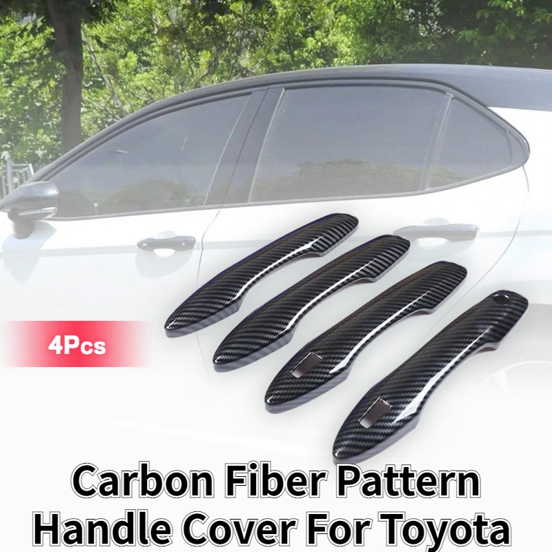 

4 шт. наружные дверные ручки, декоративный чехол для Toyota Levin Corolla Avalon Camry думатор Harrier, аксессуары для украшения стайлинга