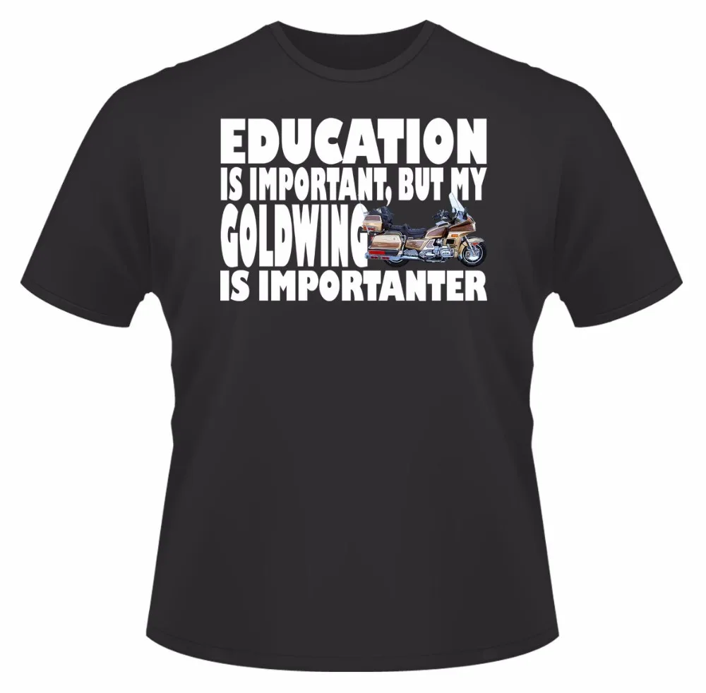 New Summer O Neck Cotton T-Shirt Education Goldwing Ideal Gift Or Birthday Present T Shirt Business Custom Aldult Teen Unisex
