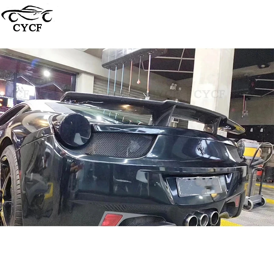 Задняя крышка автомобиля из углеродного волокна для Ferrari 458 спойлер крыло