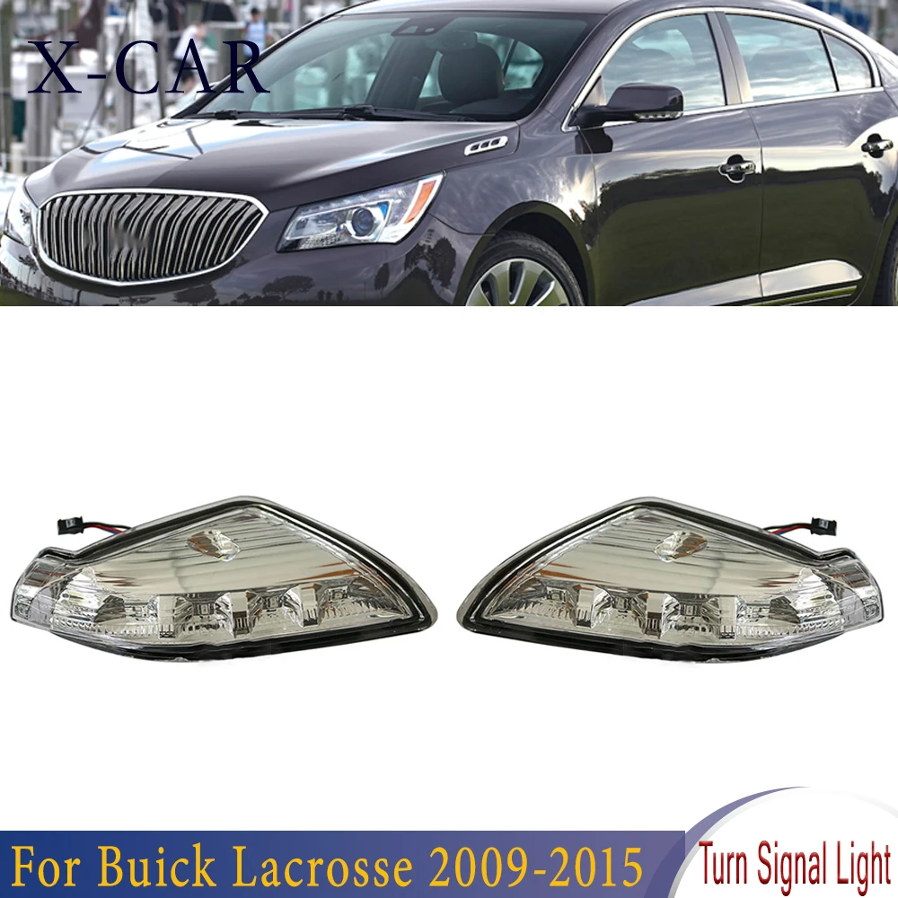 

X-CAR Rear View Mirror Turn Signal Light LED Side Mirror Rearview Indicator Lamp Fit For Buick Lacrosse 2009-2015 For Car