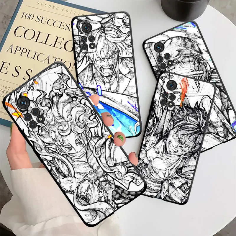 

Soft Case For Xiaomi Mi 11T 10T 11 Lite 5G NE 12 9T 11x Pro Shell Coque 9 12T 10 Note 10pro Black Cover Hot Blooded Comic Sketch