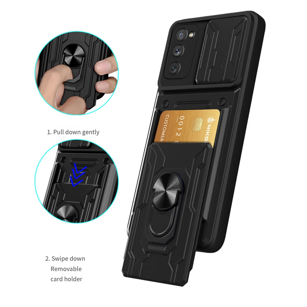 

Samsung S20 FE Case Armor Slide Lens Protection Cover For Samsung Galaxy S20 FE S21 S22 Ultra A12 A22 A51 A71 A72 A02S A53 Funda