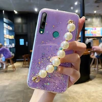 for huawei y9s case luxury starry pearl bracelet phone case for honor 50lite 9x 8x 10 10i 20 20s 30i 50 60 v30 y7a p smart 2021