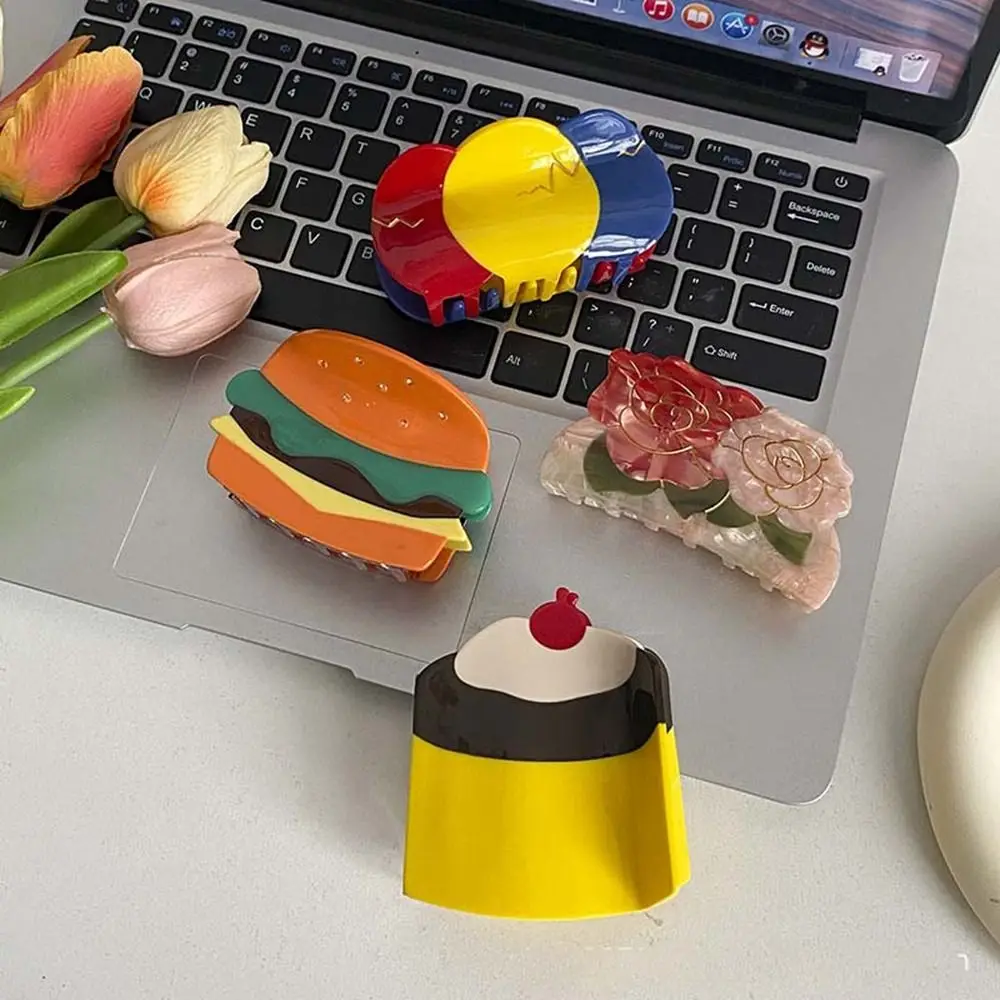 

Fruits Acetic Acid Hair Claw Cute Cake Flower Hair Clip Headdress Girl