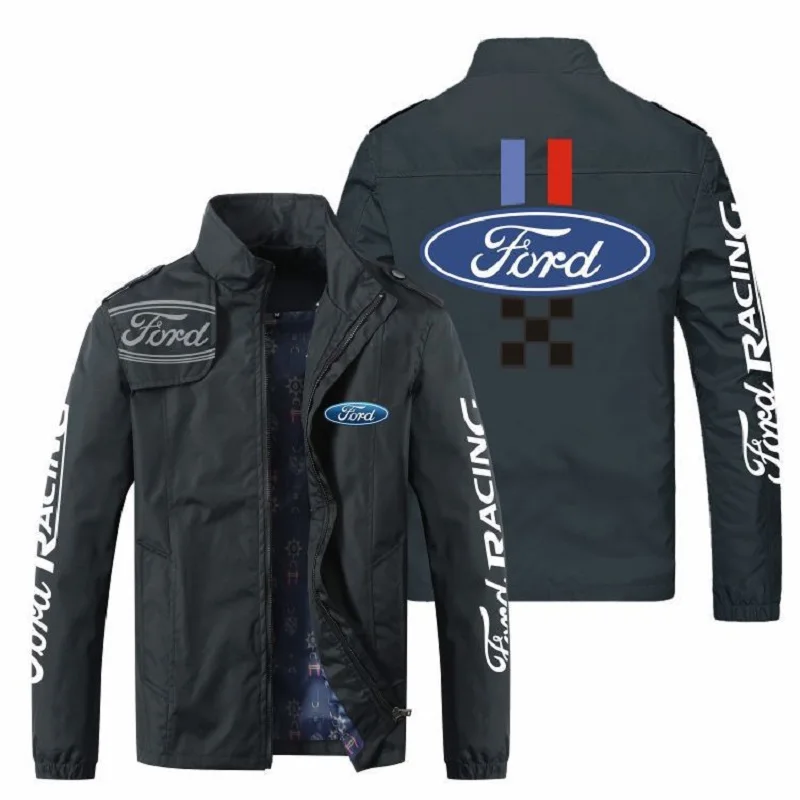 

Men's Jacket Car Printed Outdoor Waterproof Spring and Autumn Thin Outdoor Charge Youth Fashion Loose Large Size Women's Coats