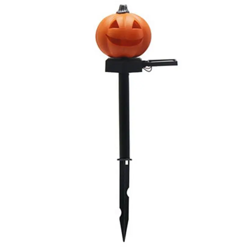 

Halloween Spooky Pumpkin Solar Light Solar Halloween Yard Decorations Outdoor LED Solar Powered Pumpkin Stakes Decorations Metal