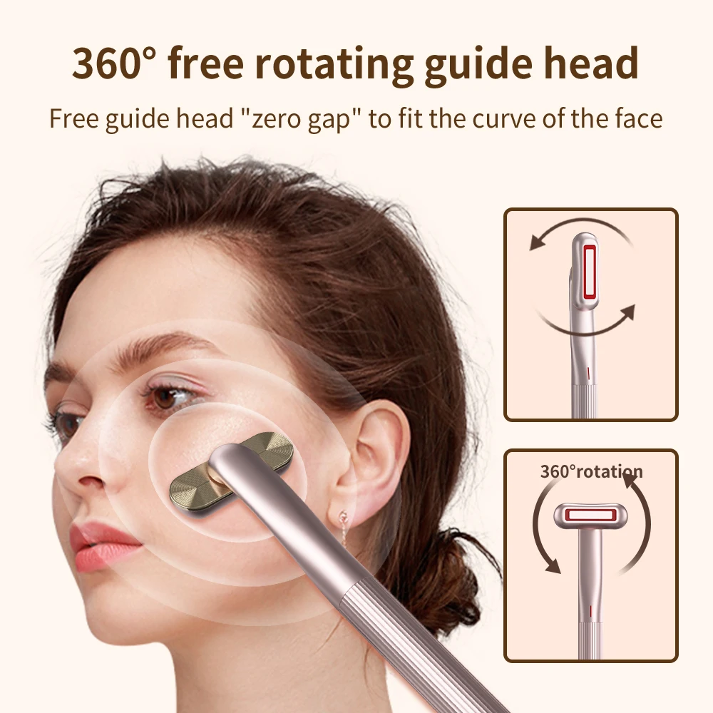 

EMS 4 in 1 Eye Massager LED Red Light Therapy Facial Massage Tool Face Massager Machine Skin Care Beauty Device For Face Eyes