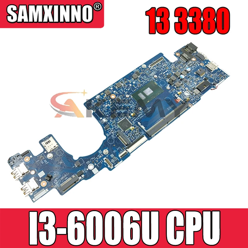 

Материнская плата 100% для Dell OEM Latitude 13 3380, 066FRK CN-066FRK 16824-1, системная плата SR2UW I3-6006U проверена ОК