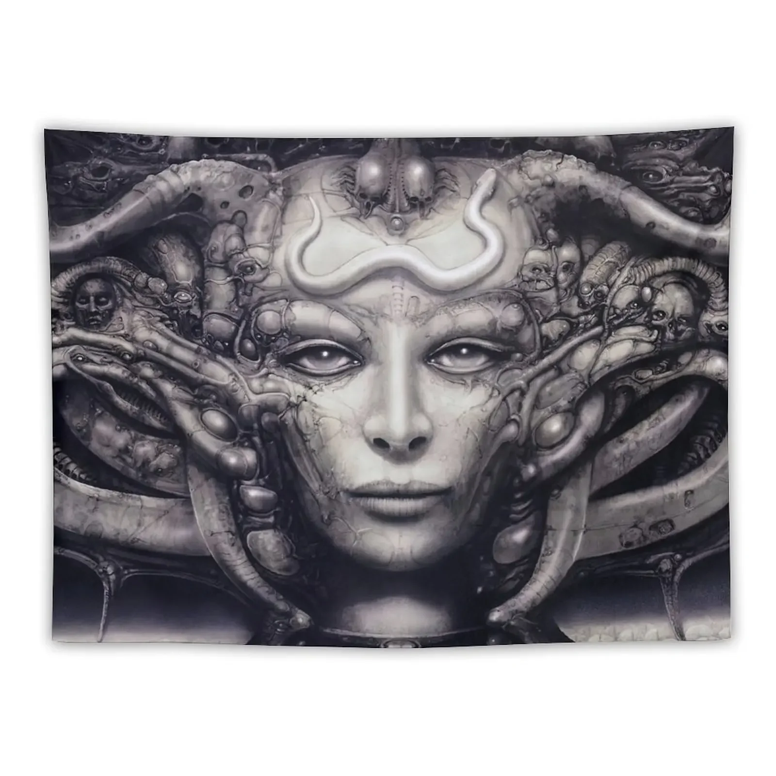 hans ruedi giger surrealism art Гобелен Гриб Забавный гобелен