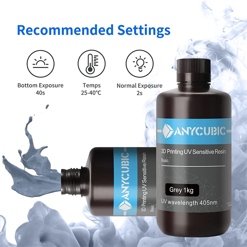 SLA УФ-отверждающая Смола ANYCUBIC 405 нм смола для 3D принтера высокоточный и быстрый