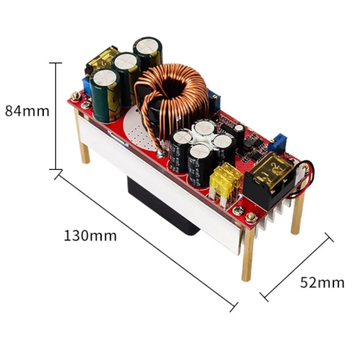 Фото Модуль повышения напряжения HFES 1500W DC-DC, 12-48В в 24-72В, 30А, регулируемый, с постоянным напряжением и током, для электромобилей №5
