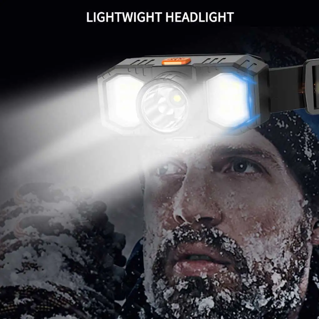 

Налобный фонарь, перезаряжаемый, 3 режима, регулируемый портативный фонарь для ночной езды, рыбалки, скалолазания, фонарь для экстренного освещения