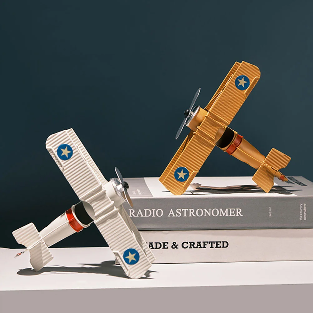 

3pcs Airplane Decor Home Decor Model Airplane Model Plane Model Iron Airplane Decor