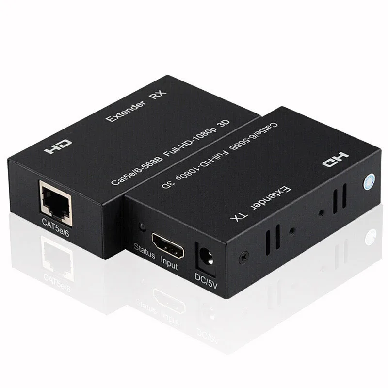 60 м 1080P преобразователь Ethernet RJ45 удлинитель повторитель передачи для ПК Loptop ТВ