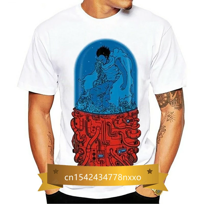 Забавные мужские хлопковые короткие рукава с принтом Akira Synthwave 4 |