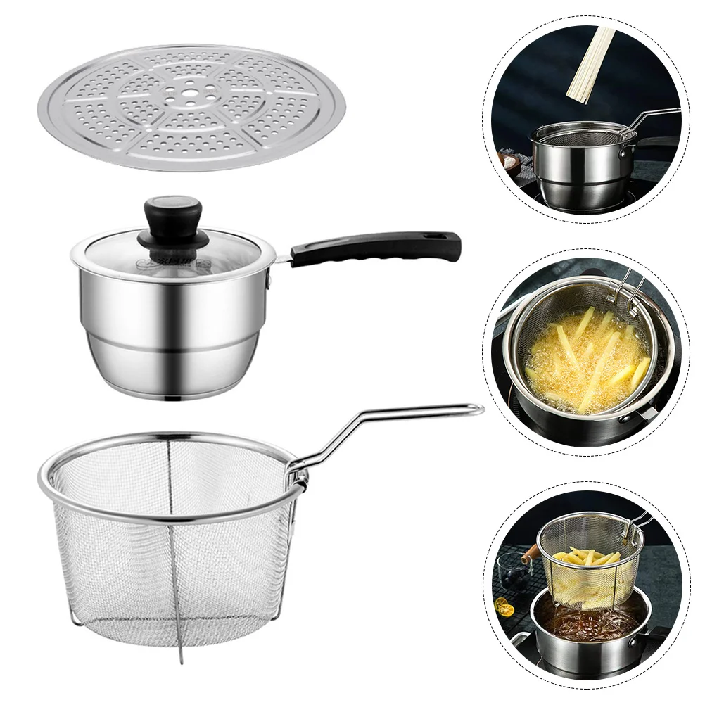 

Pot Steamer Basket Fry Fryer Cooking Stockwith Cooker Ramen Stainless Steel Frying Strainer Noodles Spaghetti Soup Boiling