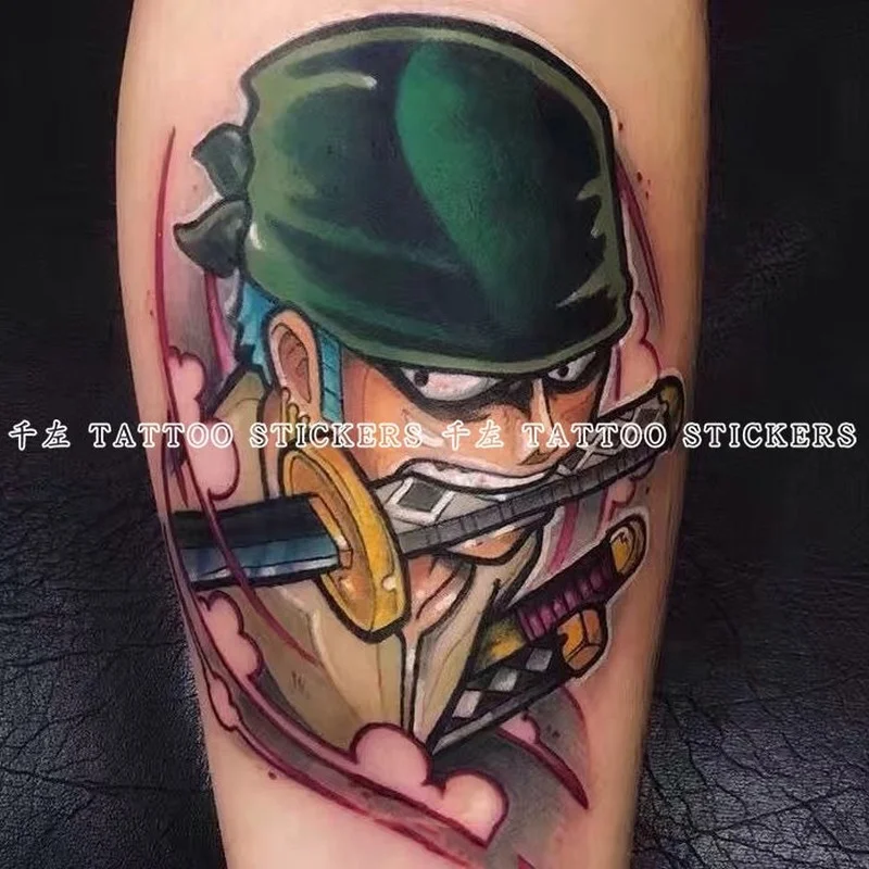 Японское аниме Саурон водостойкие стойкие Временные татуировки на руку темные и