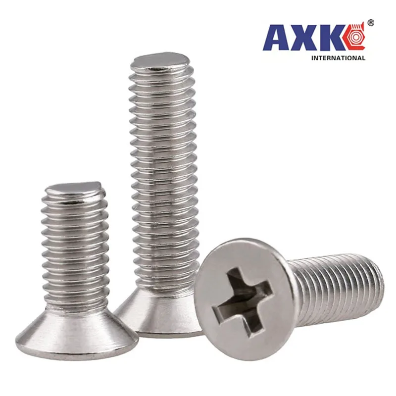 

10 шт. UNC 1/4-20 US грубая резьба 304 A2-70 нержавеющая сталь крестовые углубления Phillips плоская потайная стандартная